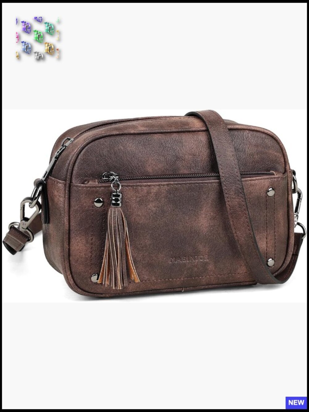 Crossbody Purse for Women Vegan Leather Travel Bag Adjustable Strap Hobo